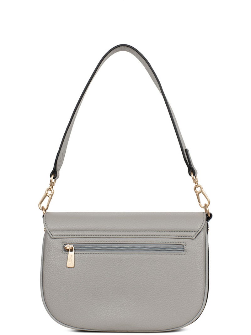 Sac porté épaule 1 anse zora hexagona Gris clair - Kiabi