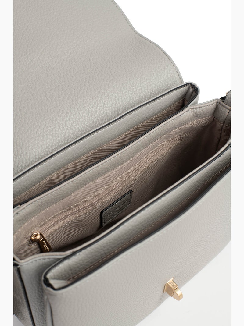 Sac porté épaule 1 anse zora hexagona Gris clair - Kiabi
