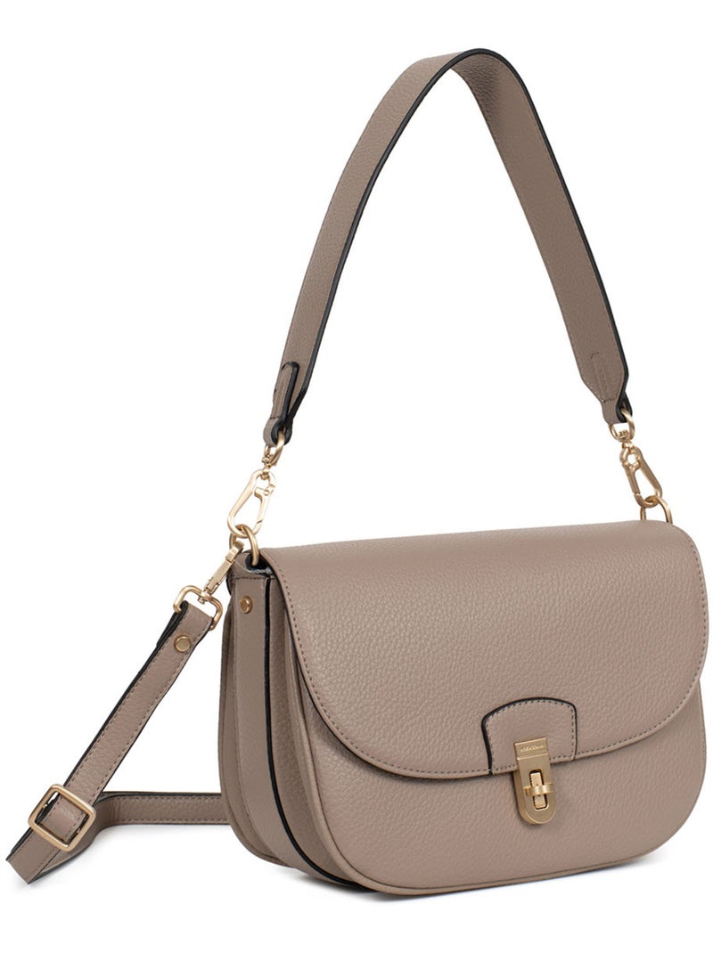 Sac porté épaule 1 anse zora hexagona Taupe - Kiabi