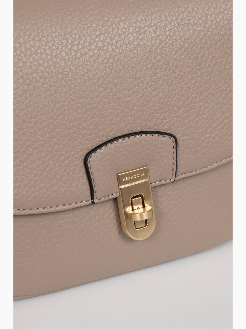 Sac porté épaule 1 anse zora hexagona Taupe - Kiabi
