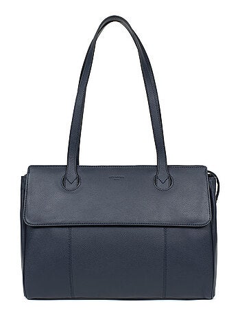 Sac porté épaule 2 anses 13" & a4 cuir confort business hexagona