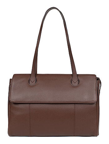 Sac porté épaule 2 anses 13" & a4 cuir confort business hexagona