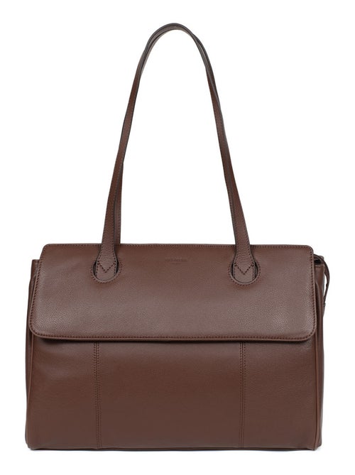 Sac porté épaule 2 anses  13" & a4  cuir confort business hexagona - Kiabi