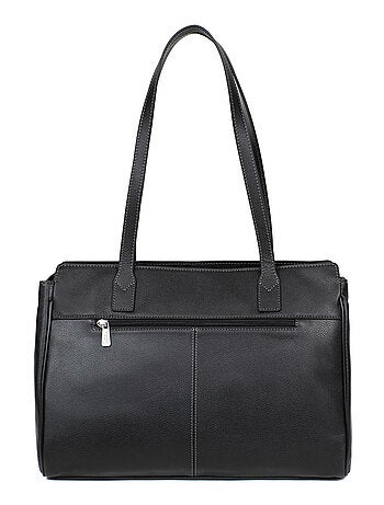 Sac porté épaule 2 anses 13" & a4 cuir confort business hexagona