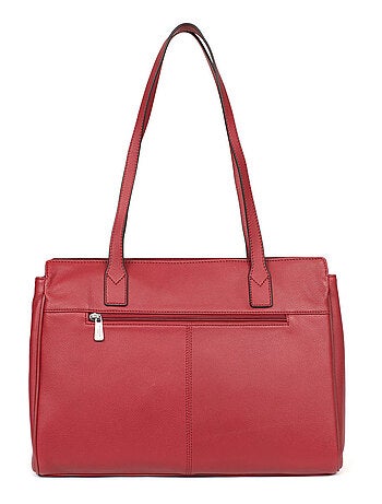 Sac porté épaule 2 anses 13" & a4 cuir confort business hexagona