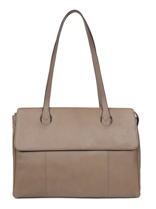 Sac porté épaule 2 anses  13" & A4  Cuir CONFORT BUSINESS - Kiabi