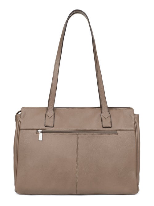 Sac porté épaule 2 anses  13" & A4  Cuir CONFORT BUSINESS - Kiabi