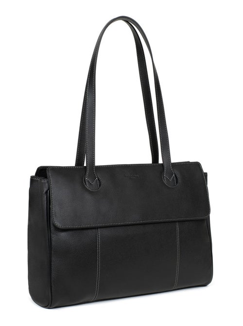 Sac porté épaule 2 anses  13" & A4  Cuir CONFORT BUSINESS - Kiabi