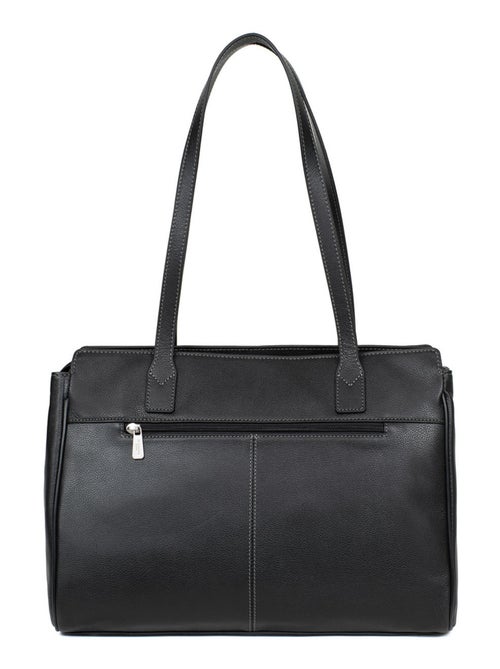 Sac porté épaule 2 anses  13" & A4  Cuir CONFORT BUSINESS - Kiabi