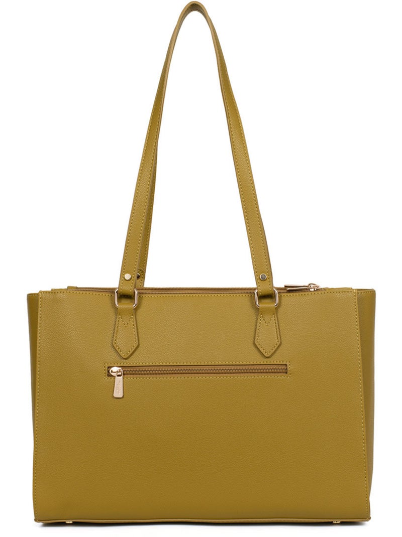Sac porté épaule 2 anses  13" & a4 lys hexagona Vert anis - Kiabi