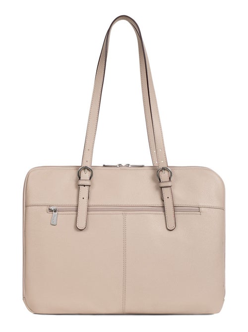 Sac porté épaule 2 anses  15" & A4  Cuir CONFORT - Kiabi