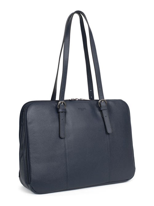 Sac porté épaule 2 anses  15" & A4  Cuir CONFORT - Kiabi