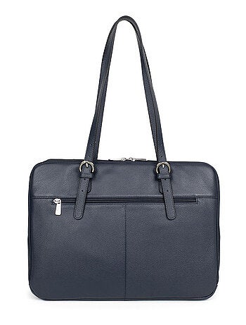 Sac porté épaule 2 anses 15" & a4 cuir confort hexagona