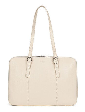 Sac porté épaule 2 anses 15" & a4 cuir confort hexagona
