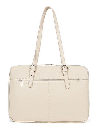 Sac porté épaule 2 anses 15" & a4 cuir confort hexagona