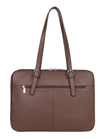Sac porté épaule 2 anses 15" & a4 cuir confort hexagona
