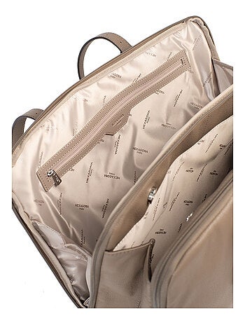 Sac porté épaule 2 anses 15" & a4 cuir confort hexagona