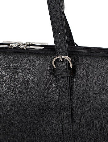 Sac porté épaule 2 anses 15" & a4 cuir confort hexagona