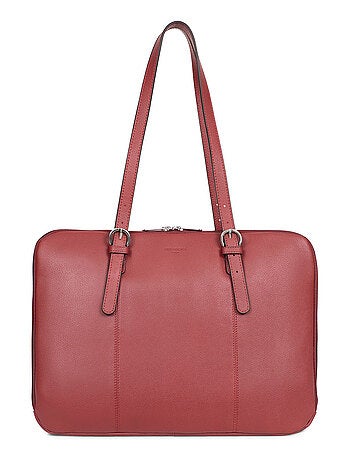 Sac porté épaule 2 anses 15" & a4 cuir confort hexagona