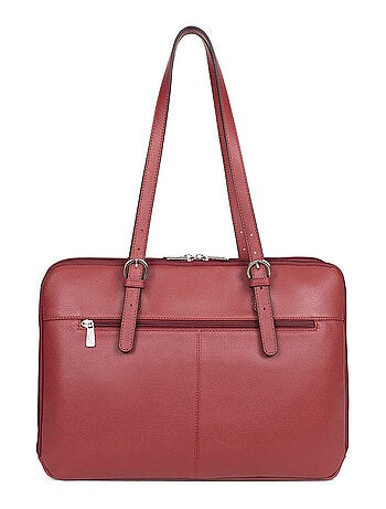 Sac porté épaule 2 anses 15" & a4 cuir confort hexagona