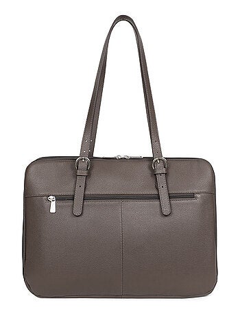 Sac porté épaule 2 anses 15" & a4 cuir confort hexagona