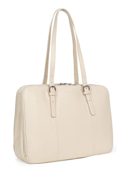 Sac porté épaule 2 anses  15" & A4  Cuir CONFORT - Kiabi