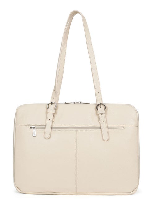 Sac porté épaule 2 anses  15" & A4  Cuir CONFORT - Kiabi