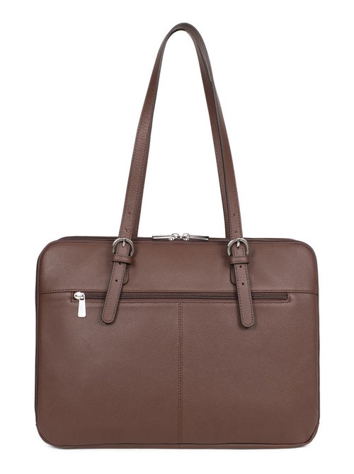 Sac porté épaule 2 anses  15" & A4  Cuir CONFORT - Kiabi
