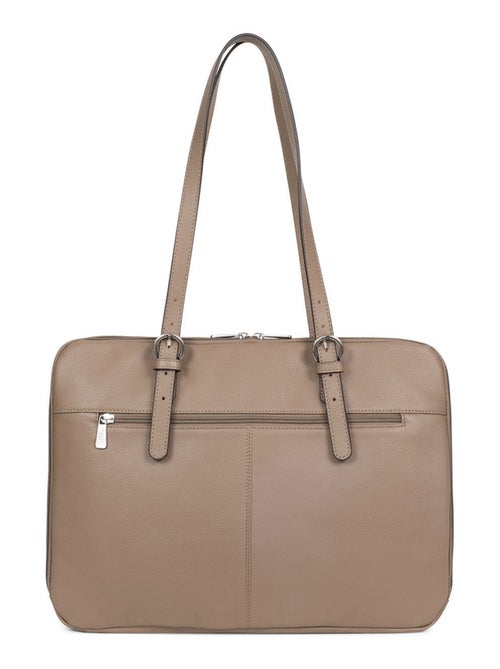 Sac porté épaule 2 anses  15" & A4  Cuir CONFORT - Kiabi