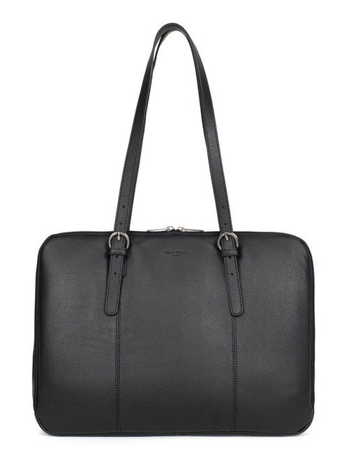 Sac porté épaule 2 anses  15" & A4  Cuir CONFORT - Kiabi
