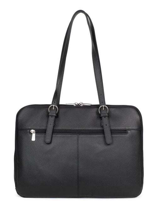 Sac porté épaule 2 anses  15" & A4  Cuir CONFORT - Kiabi