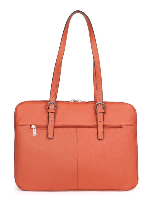 Sac porté épaule 2 anses  15" & A4  Cuir CONFORT - Kiabi