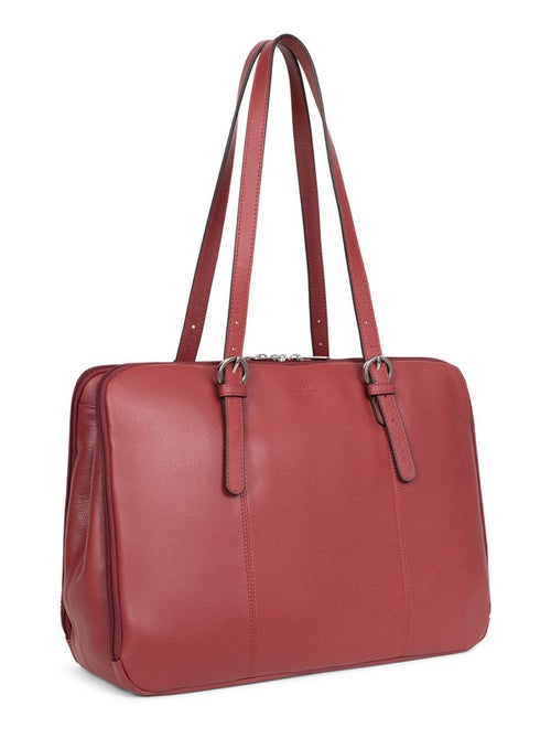 Sac porté épaule 2 anses  15" & A4  Cuir CONFORT - Kiabi