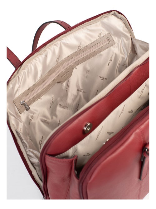 Sac porté épaule 2 anses  15" & A4  Cuir CONFORT - Kiabi