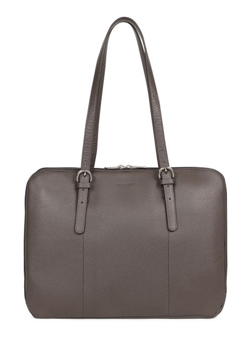 Sac porté épaule 2 anses  15" & A4  Cuir CONFORT - Kiabi