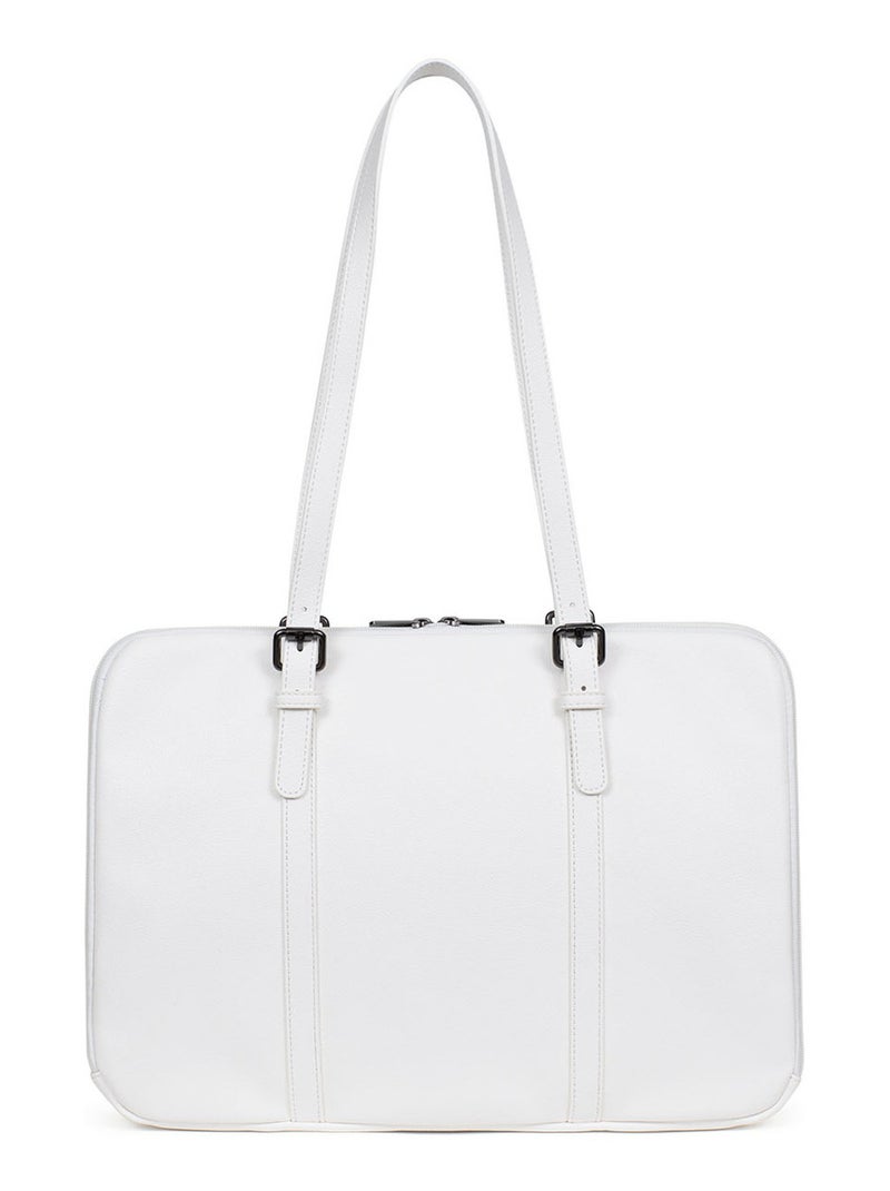 Sac porté épaule 2 anses  15" & A4 GRACIEUSE Blanc - Kiabi