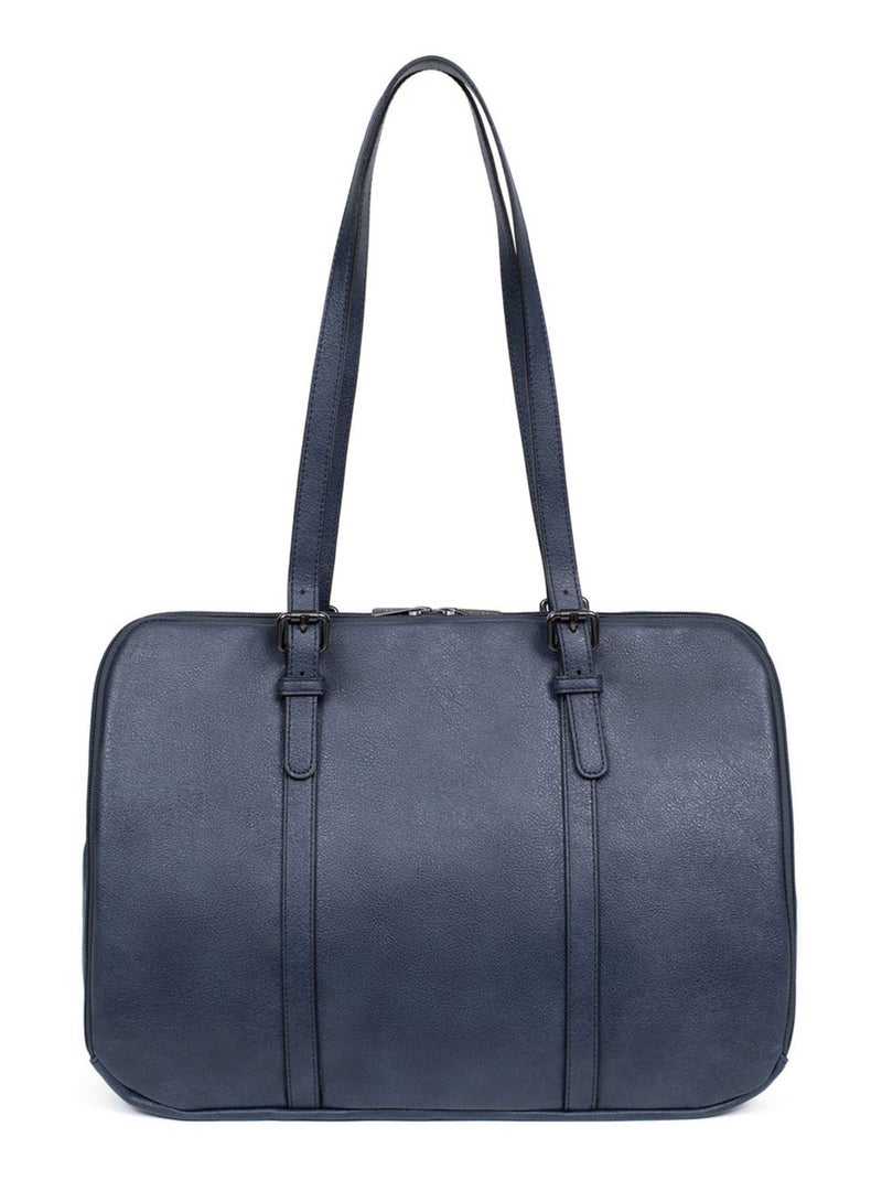 Sac porté épaule 2 anses  15" & A4 GRACIEUSE Bleu nuit - Kiabi