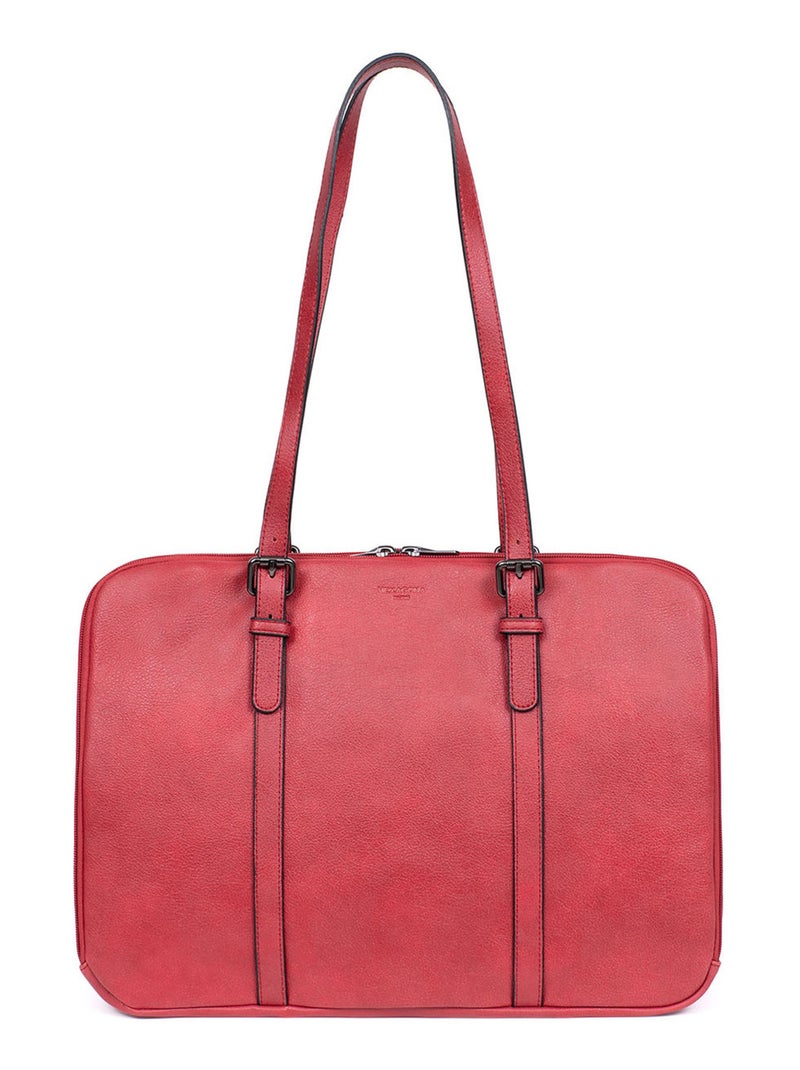 Sac porté épaule 2 anses  15" & A4 GRACIEUSE Framboise - Kiabi