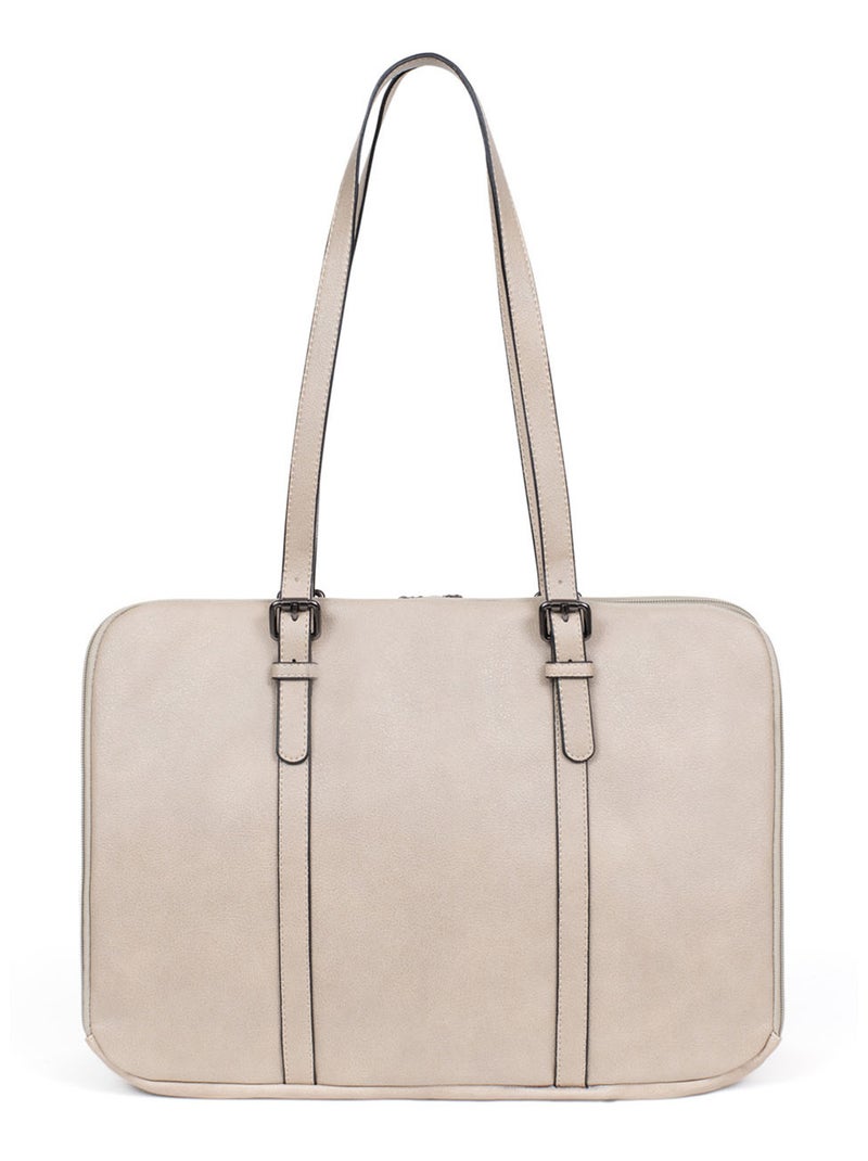 Sac porté épaule 2 anses  15" & A4 GRACIEUSE Gris - Kiabi