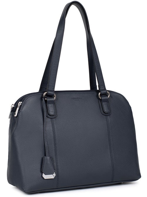 Sac porté épaule 2 anses  a4  cuir confort hexagona - Kiabi
