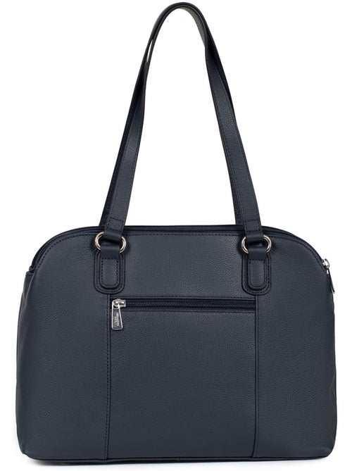 Sac porté épaule 2 anses  a4  cuir confort hexagona - Kiabi