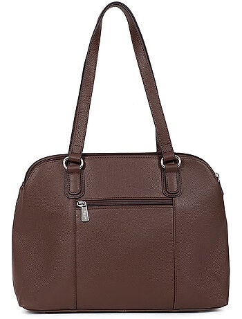 Sac porté épaule 2 anses a4 cuir confort hexagona