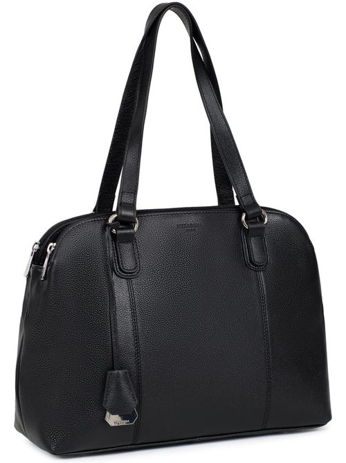 Sac porté épaule 2 anses  a4  cuir confort hexagona - Kiabi