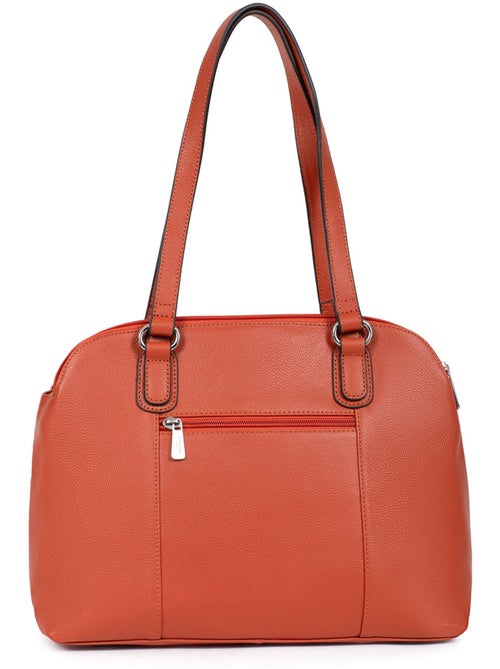 Sac porté épaule 2 anses  a4  cuir confort hexagona - Kiabi
