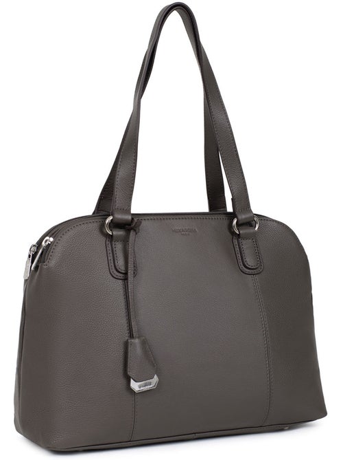 Sac porté épaule 2 anses  a4  cuir confort hexagona - Kiabi