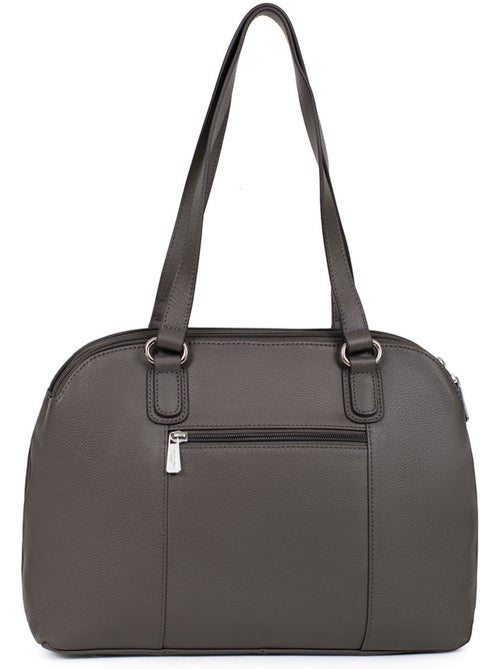 Sac porté épaule 2 anses  a4  cuir confort hexagona - Kiabi