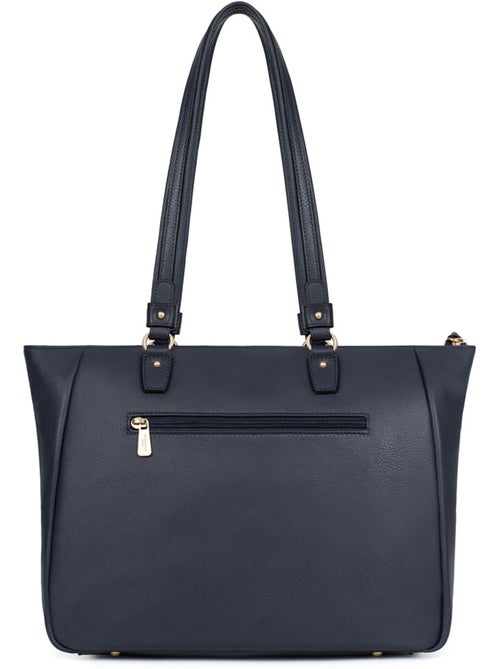Sac porté épaule 2 anses  A4  Cuir de vachette TAIMA - Kiabi