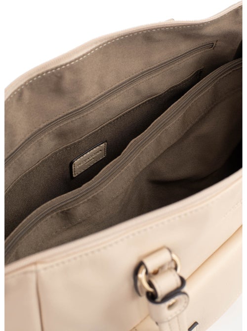Sac porté épaule 2 anses  A4  Cuir de vachette TAIMA - Kiabi