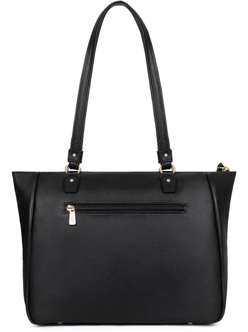 Sac porté épaule 2 anses  A4  Cuir de vachette TAIMA - Kiabi