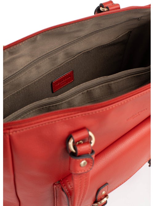 Sac porté épaule 2 anses  A4  Cuir de vachette TAIMA - Kiabi